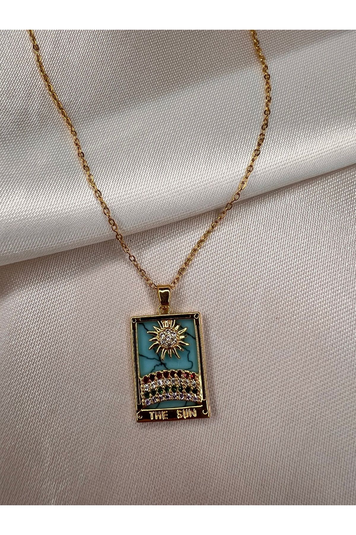Butik TAROT KARTI ÇELİK KOLYE