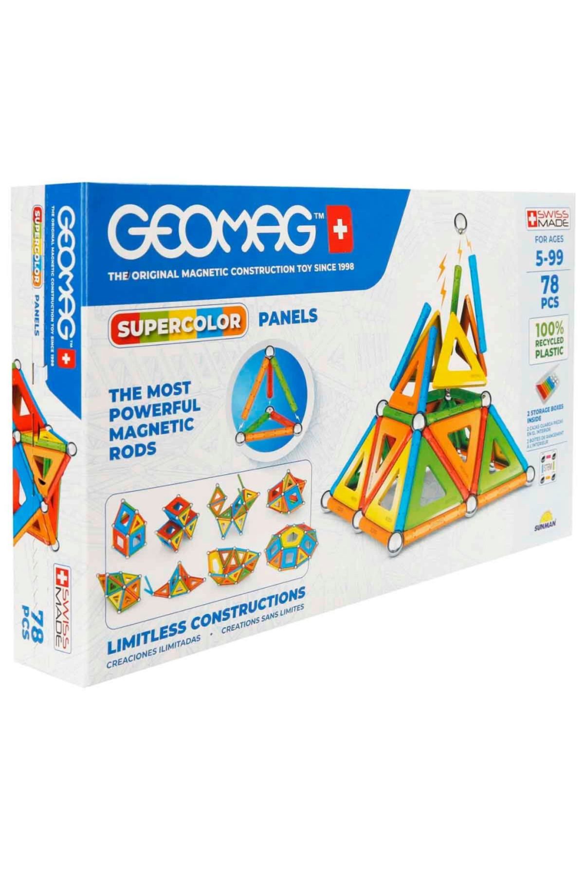 Skygo Geomag Supercolor Panels Manyetik Zeka Oyunu 78 Parça S01000379