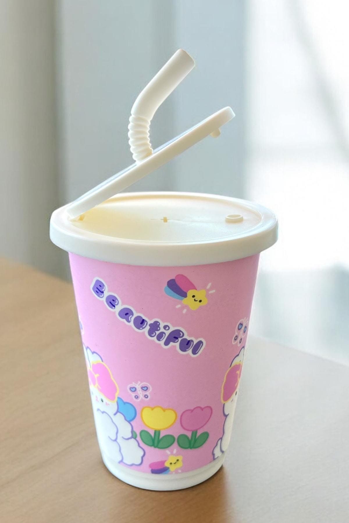 TAKIŞTIR Pembe Renk Milkshake Figürlü Anahtarlık Detaylı Kutulu Islak Mendil