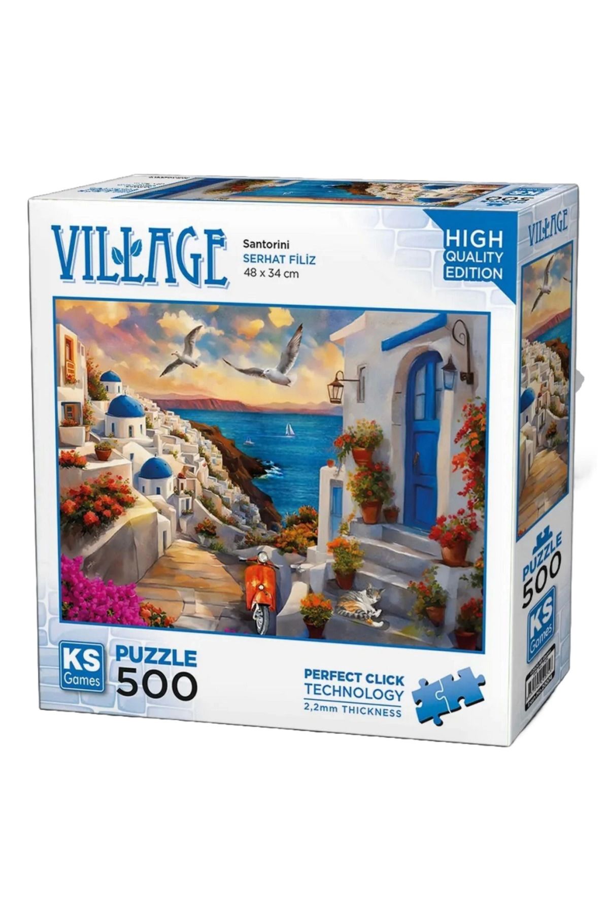 Skygo KS Games Santorini Greece Puzzle 500 Parça 20074