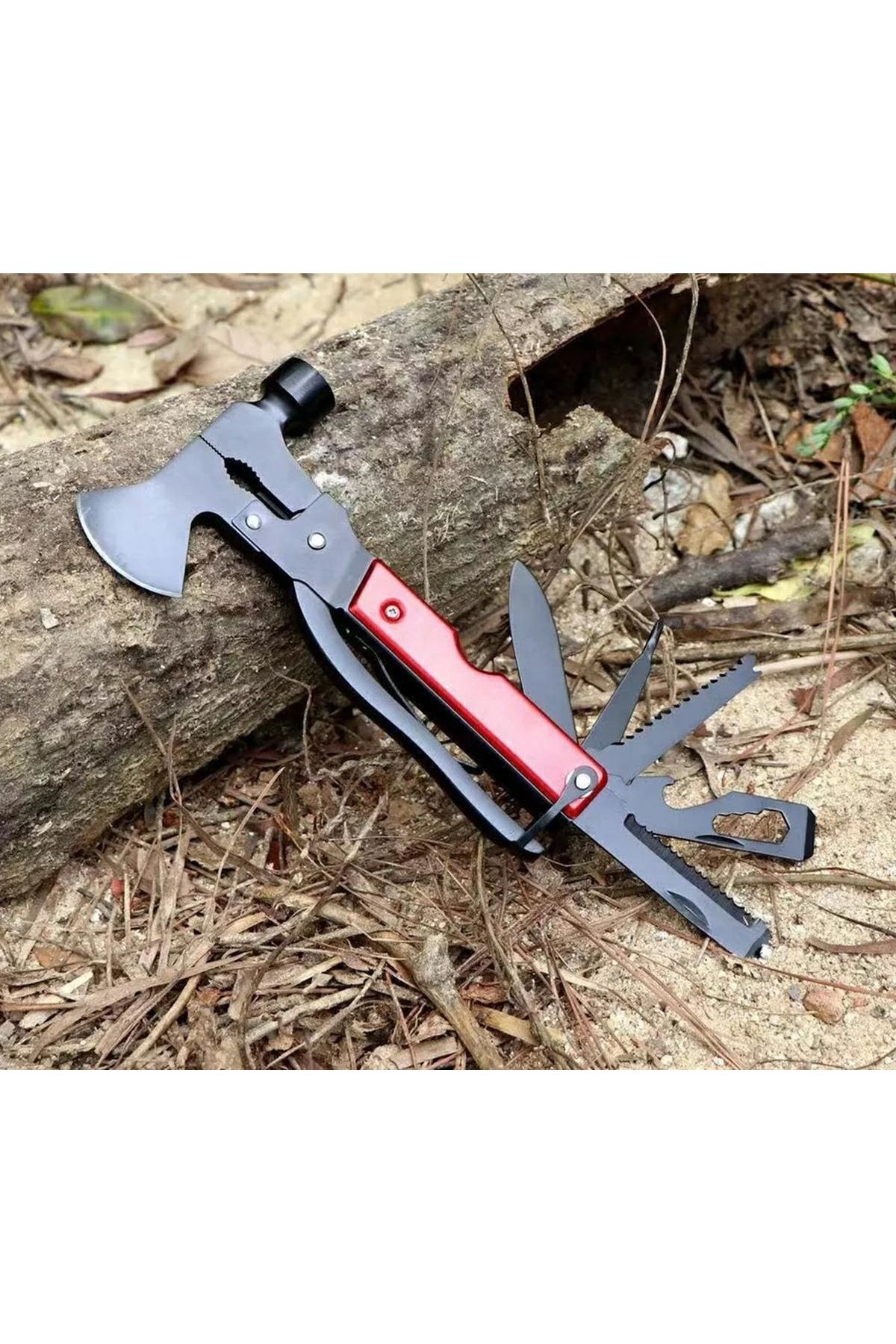 zola-Survival kit 17 in 1, multi-purpose and practical tool, foldable, red 8