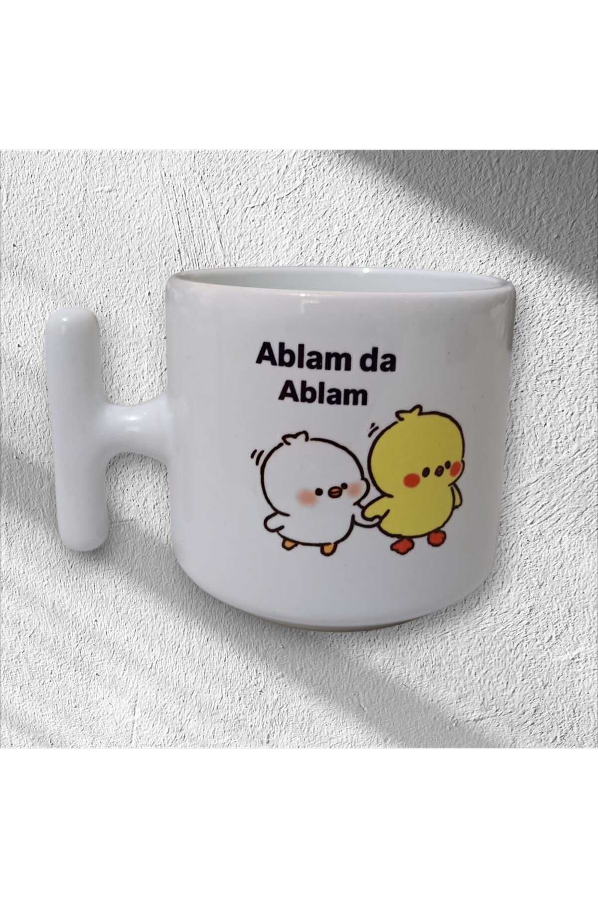 GameFruy "Ablam Da Ablam" Çift Taraf Baskılı Kupa- Seramik Çay, Kahve Hediyelik Bardağı