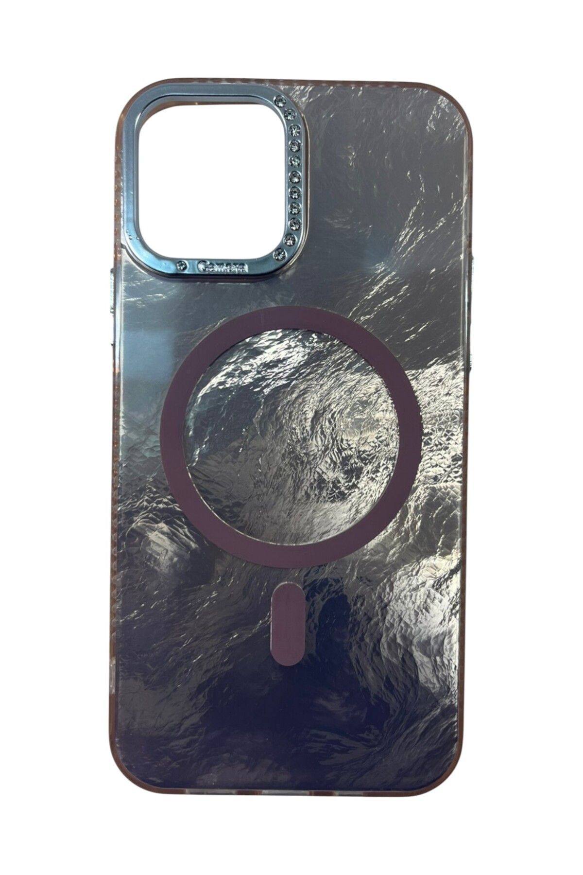 Di Aksesuar iPhone 12 Kahverengi Marble Kılıf