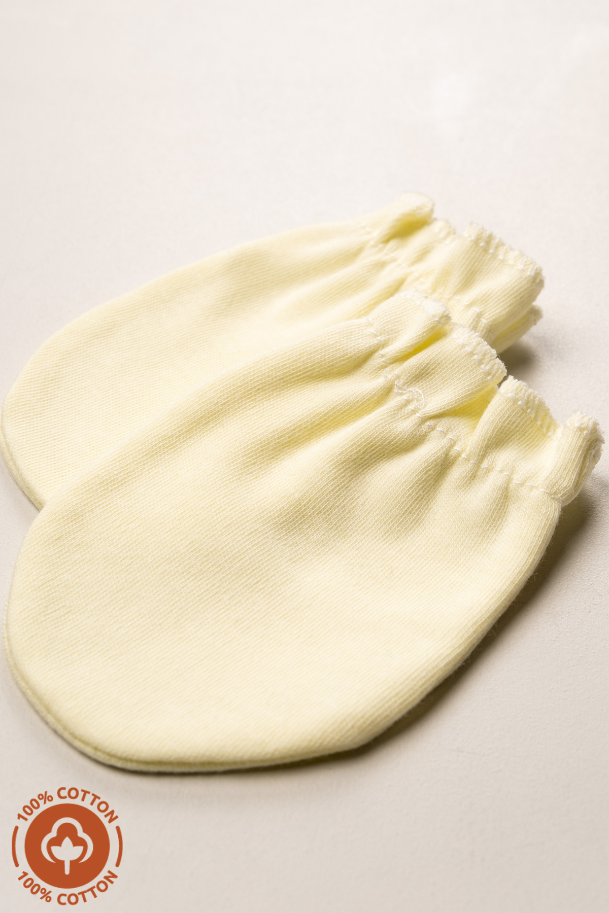 Miniel Unisex Bebek Yenidoğan Penye Organik Pamuklu Lastikli Bebek Eldiveni 6 Çift  Set fotoğrafı 5 (önizleme)