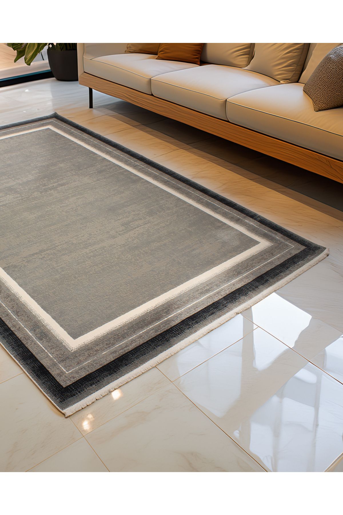 akbel halı & yatak exclusive home design AKBEL M542B GRİ HALI