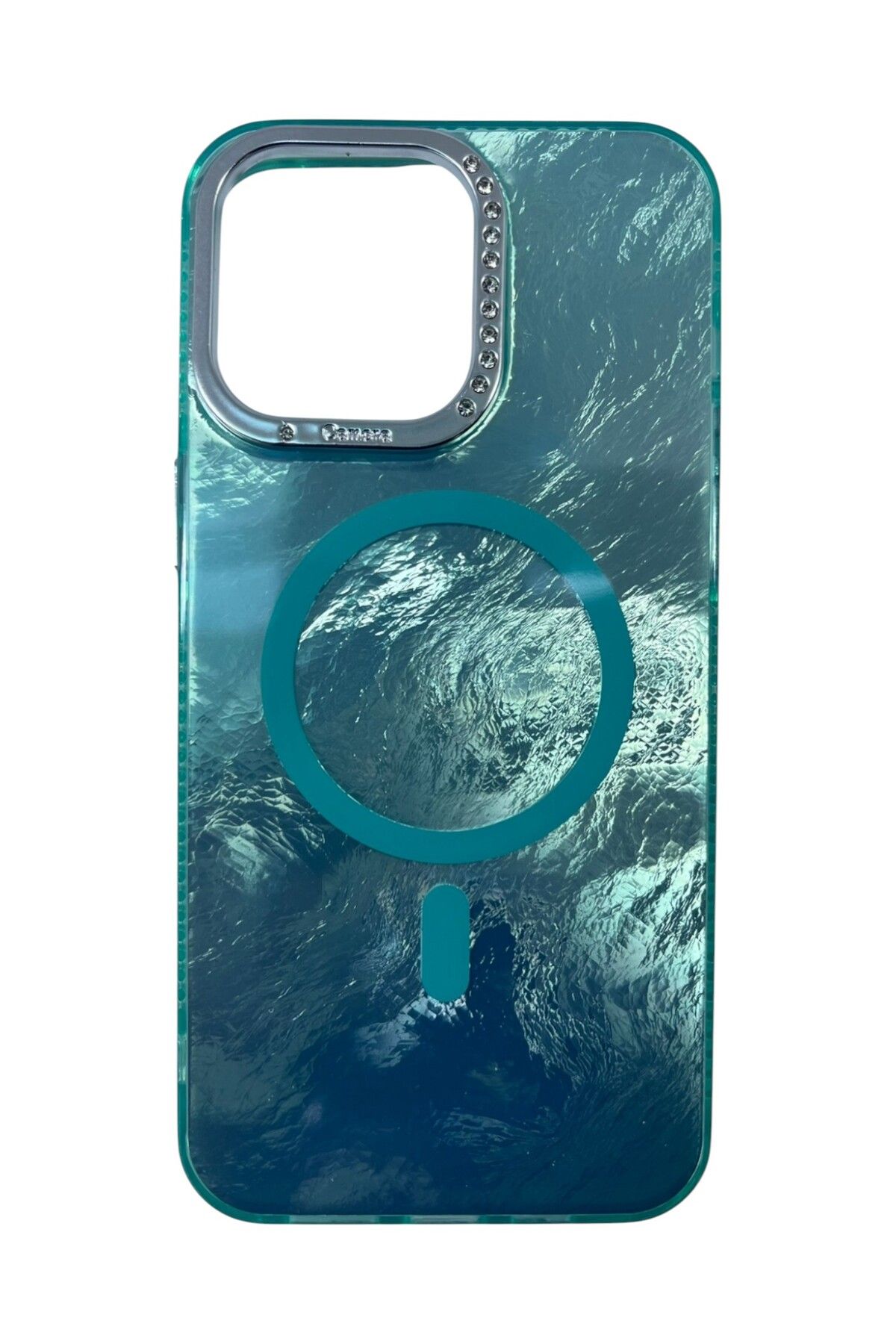 Di Aksesuar iPhone 15 Pro Max Turkuaz Marble Kılıf