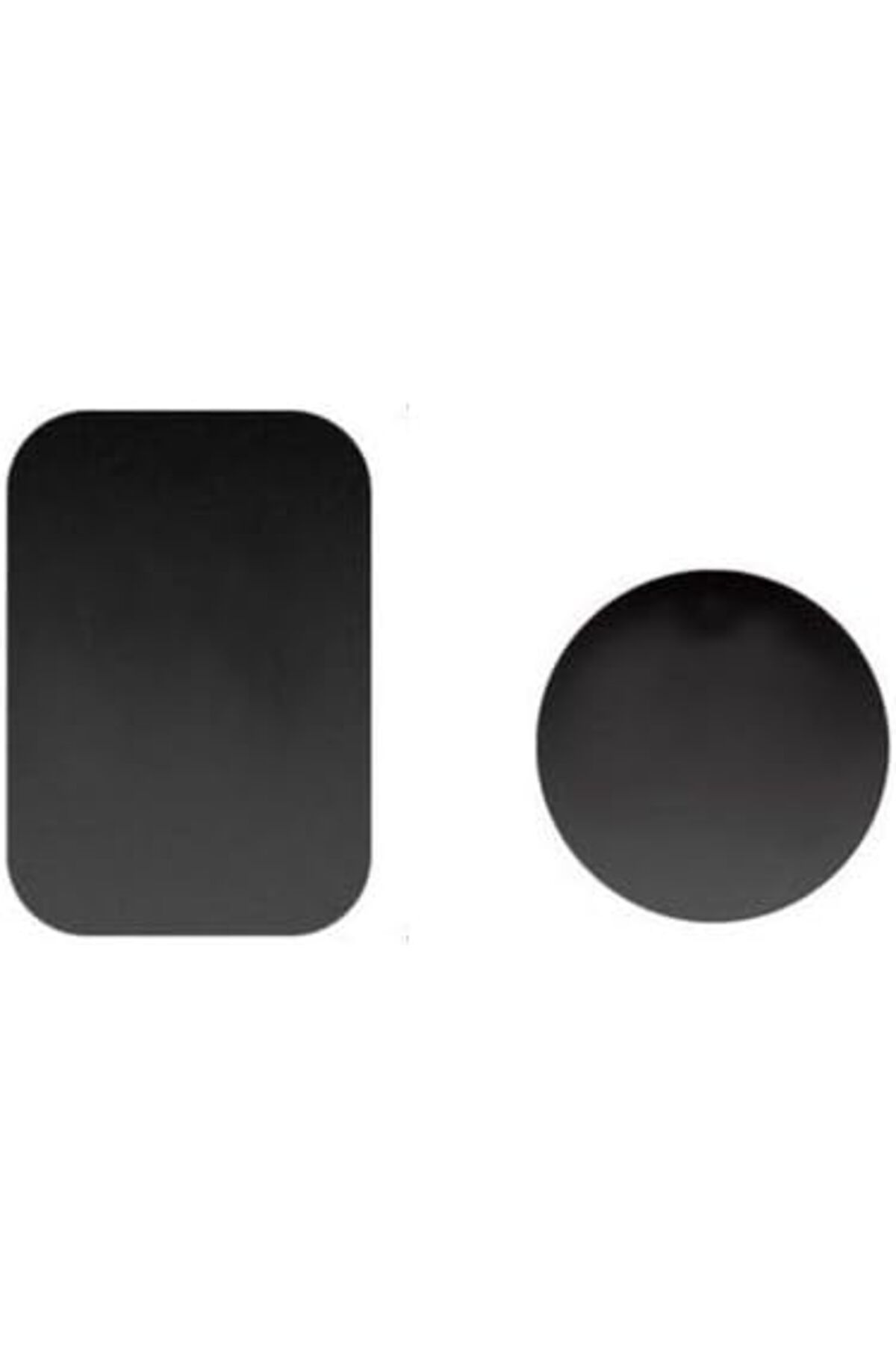 ÇAĞUR Adet (1 Adet Dikdörtgen 1 Adet Yuvarlak) Telefon Araç Içi Tutucu Stant Metal Plaka Magnetic