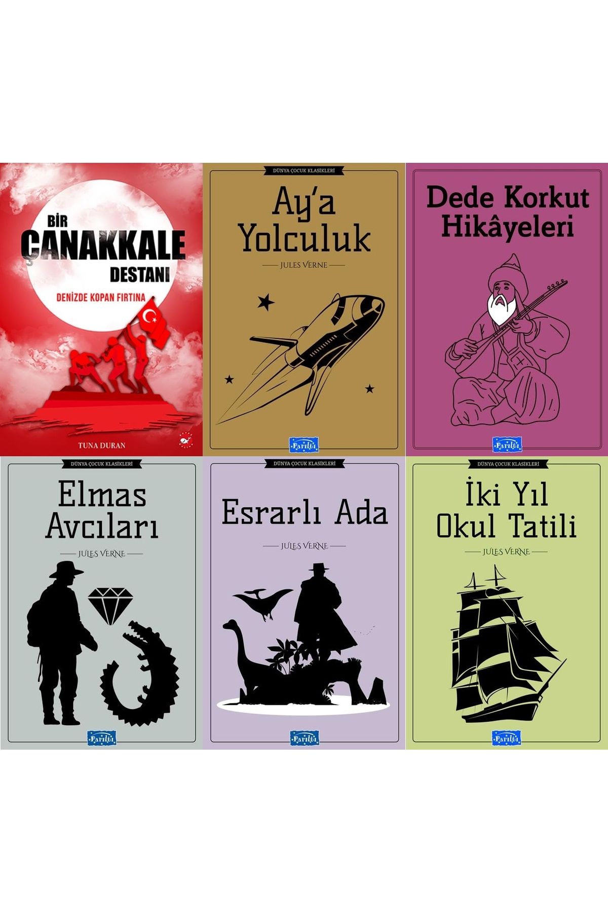 Parıltı Yayınları PARILTI YAYINLARI YAZ TATİLİ OKUMA SETİ DEDE KORKUT HİKAYELERİ ELMAS AVCILARIB