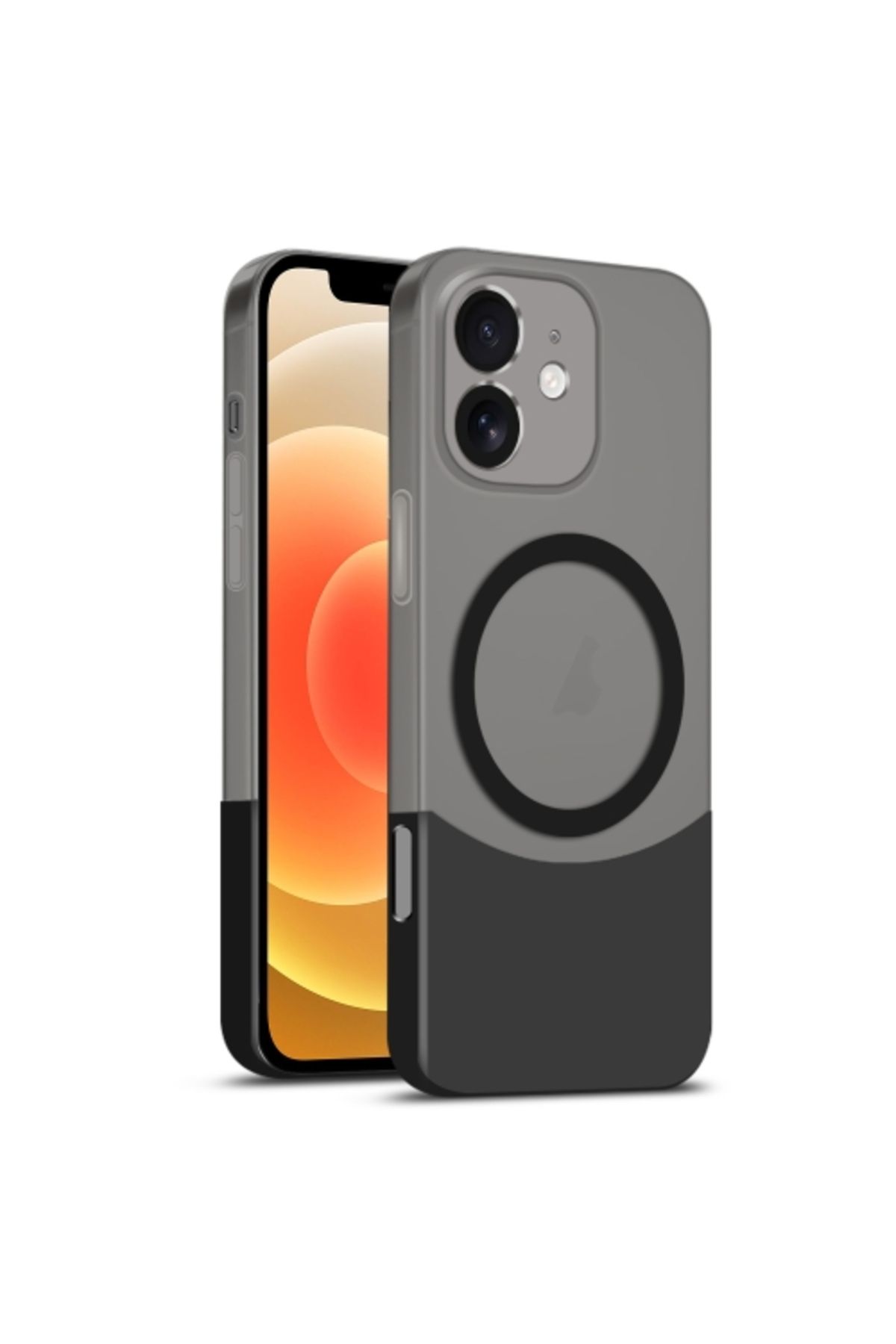 Teleplus iPhone 11 Kılıf Manyetik Şarj Özellikli Duble Çift Renkli Ince Slim Kapak