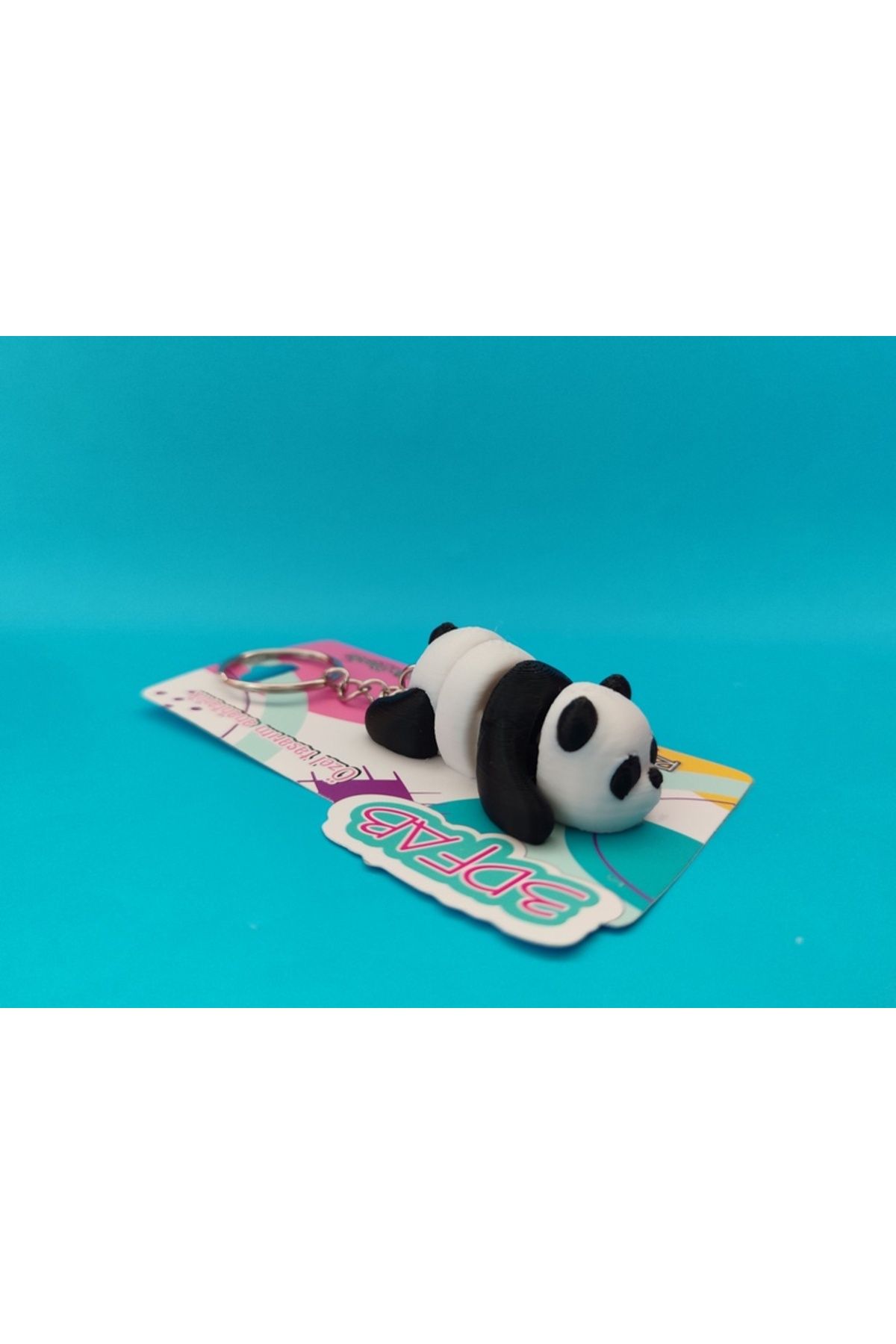 Minikbahcem Sevimli Panda Anahtarlık - 3D Baskı Özel Tasarım