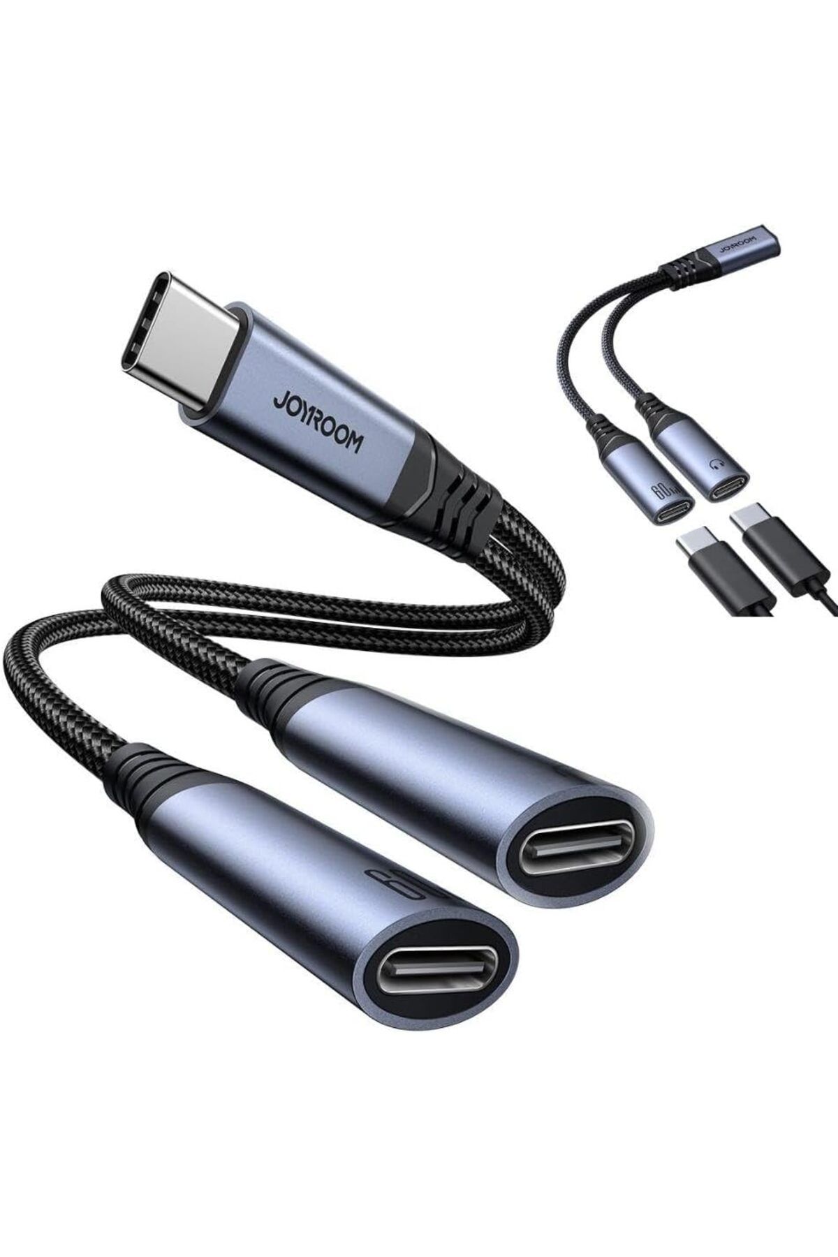ÇAĞUR Eser SY-C03 Audio-Transfer Serisi 2'si 1 Arada Ses Adaptörü, Siyah shop 1117038