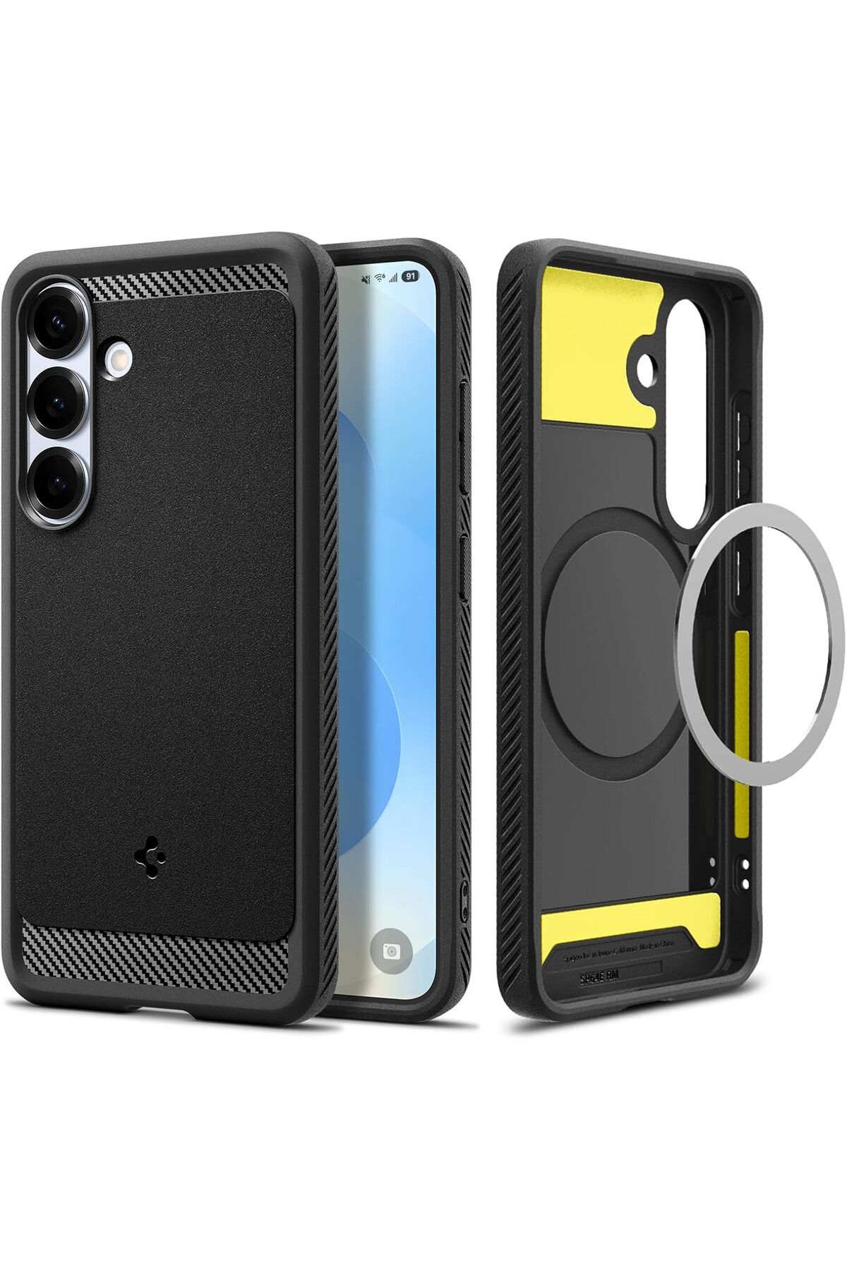 ÇAĞUR Eser Galaxy S25 Kılıf Rugged Armor MagFit özellikli Matte Black - ACS08998 shop 1117038
