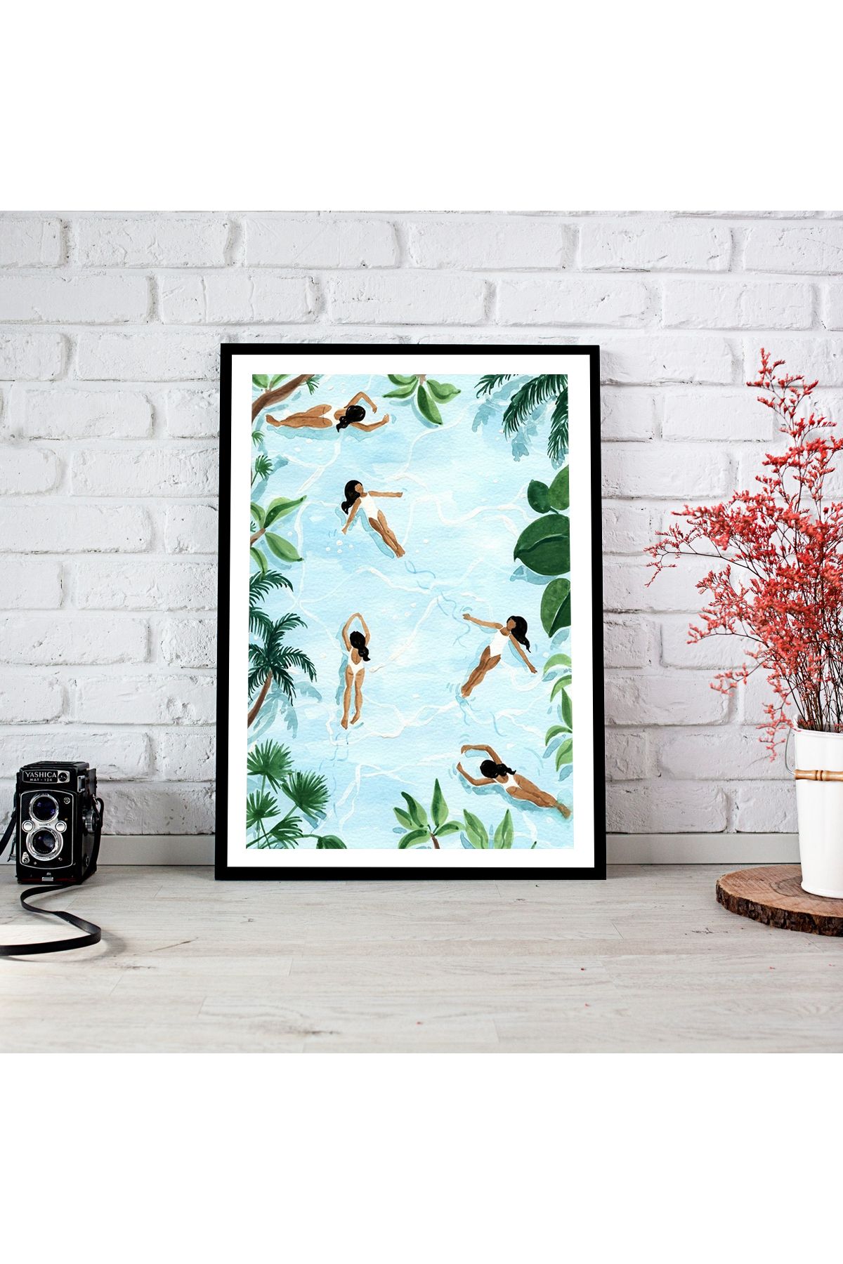 woodsia Çerçeve Görünümlü Çerçevesiz MDF Poster Tablo MDF_TEK1174