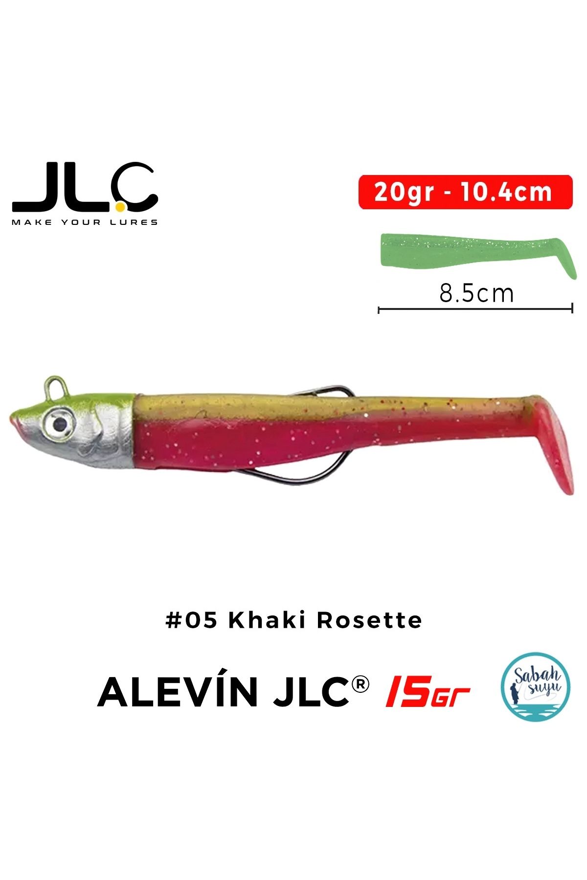 JLC Alevin Set 20gr 10.4cm #05 Khaki Rosette Silikon Balık