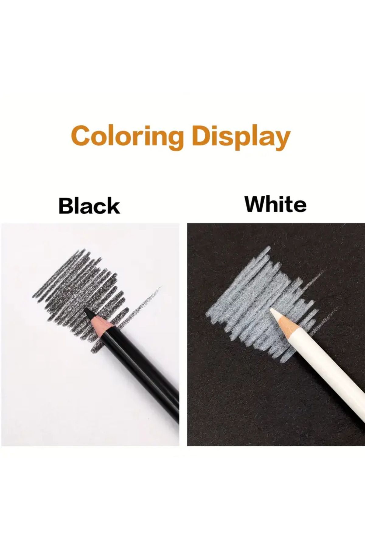 Art Tone Siyah ve Beyaz Charcoal Kömür Füzen Kalemi Seti Çizim Eskiz Karakalem Grafiti Black White