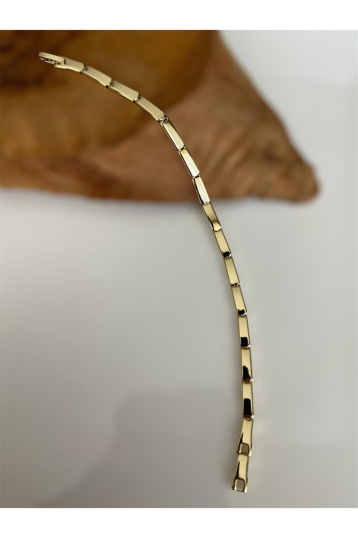 Allen Accessories TAŞSIZ GOLD ÇELİK BİLEKLİK