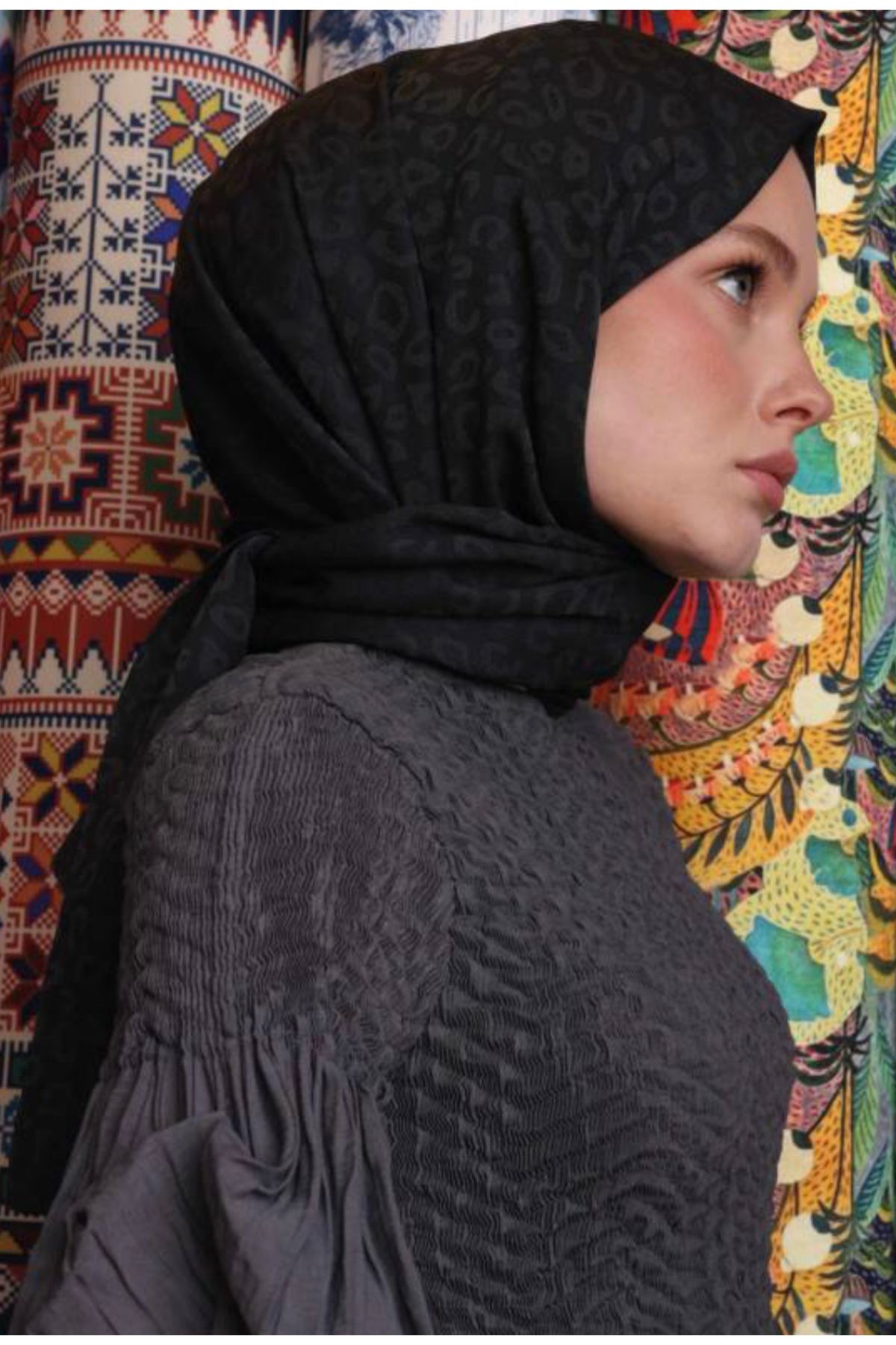 VALOR Scarf leopar desen şal