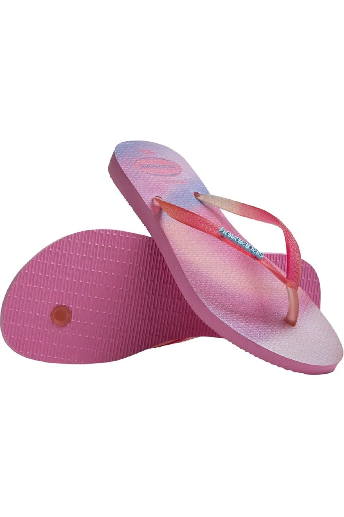 Havaianas Slim Metallic Rainbow Pink Lemonade