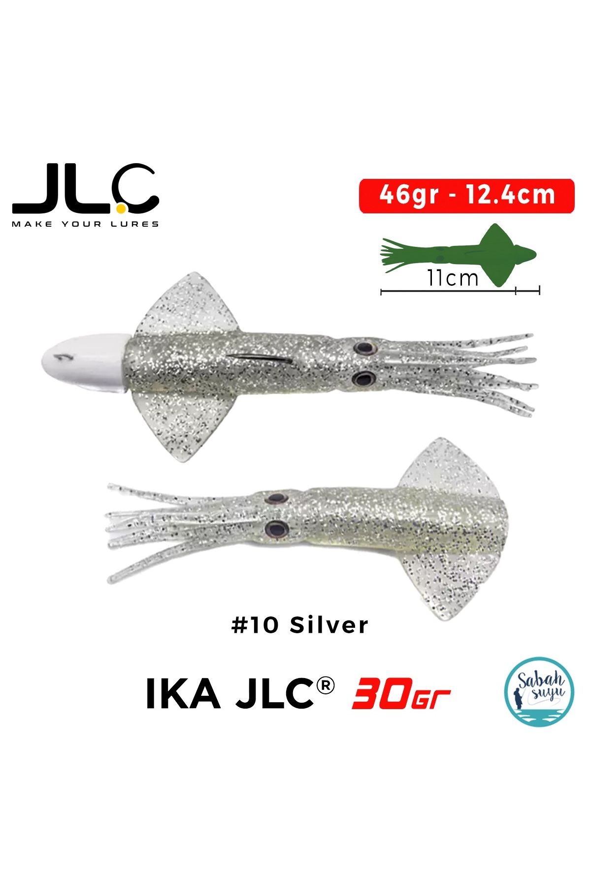 JLC IKA 30 Combo Set 46gr 12.4cm #10 Silver (2+1) Silikon Kalamar