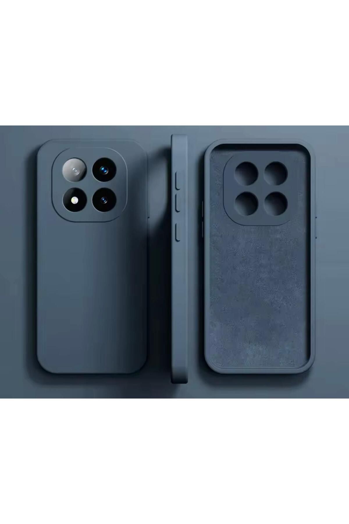 Sphone Xiaomi Redmi Note 14 Pro Kılıf Kamera Çıkıntılı Korumalı Liquid Sıvı Silikon İçi Kadife Lansman Renk