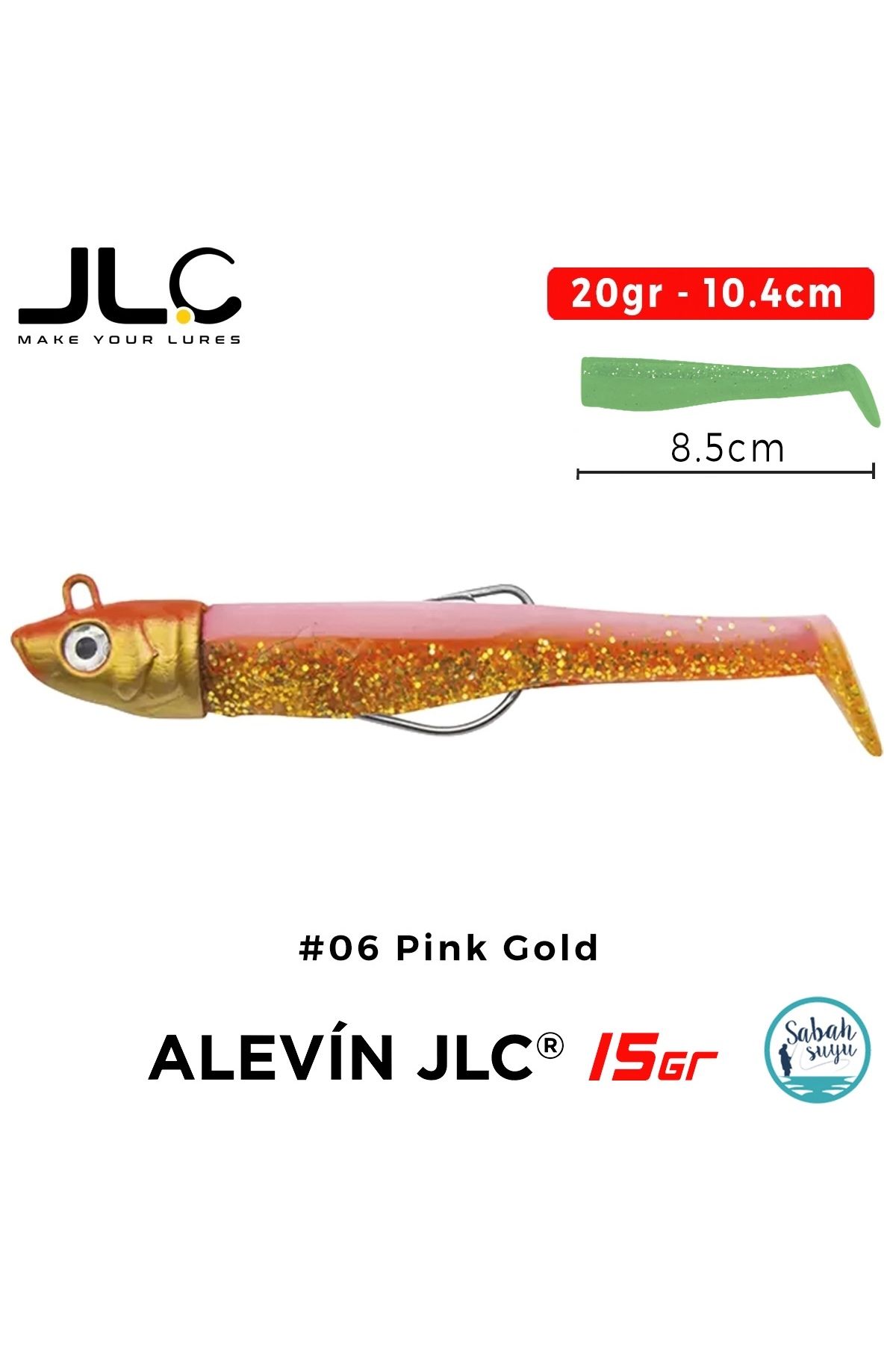 JLC Alevin Set 20gr 10.4cm #06 Pink Gold Silikon Balık