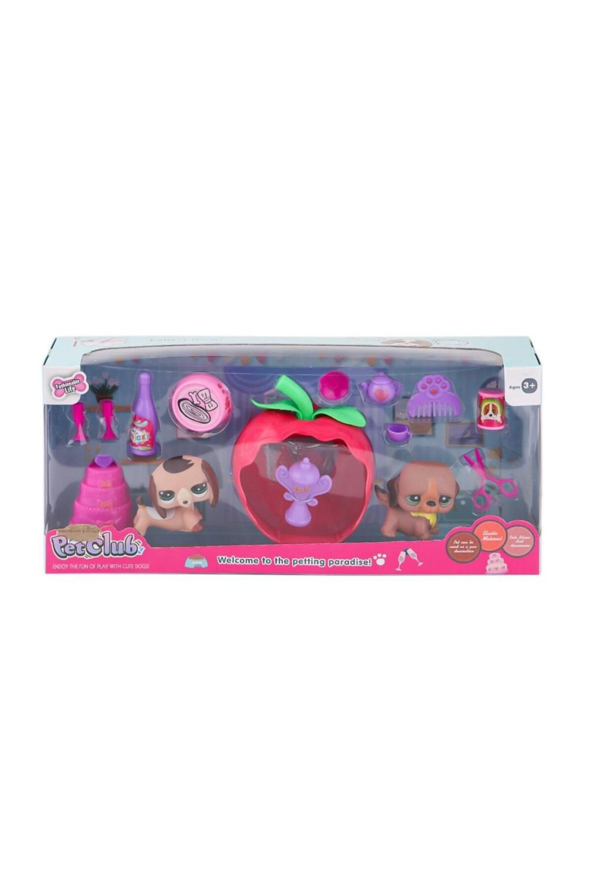 Skygo KZL-CL2104 1-2 Elmalı Pet Star Pasta Aksesuarlı -Kızılkaya Oyuncak
