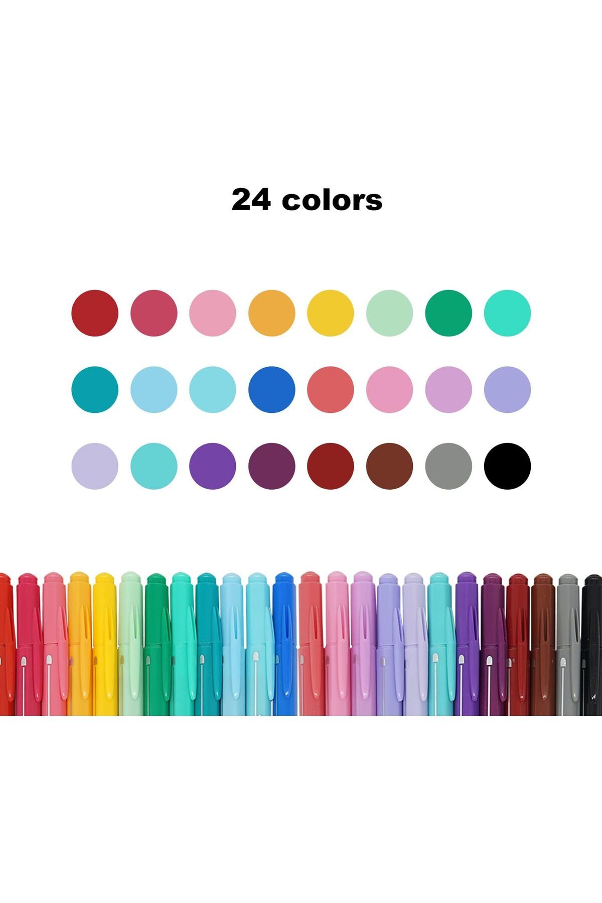 Dong-A-My Color Brush Double Tip Felt Tip Pen 24pcs 4