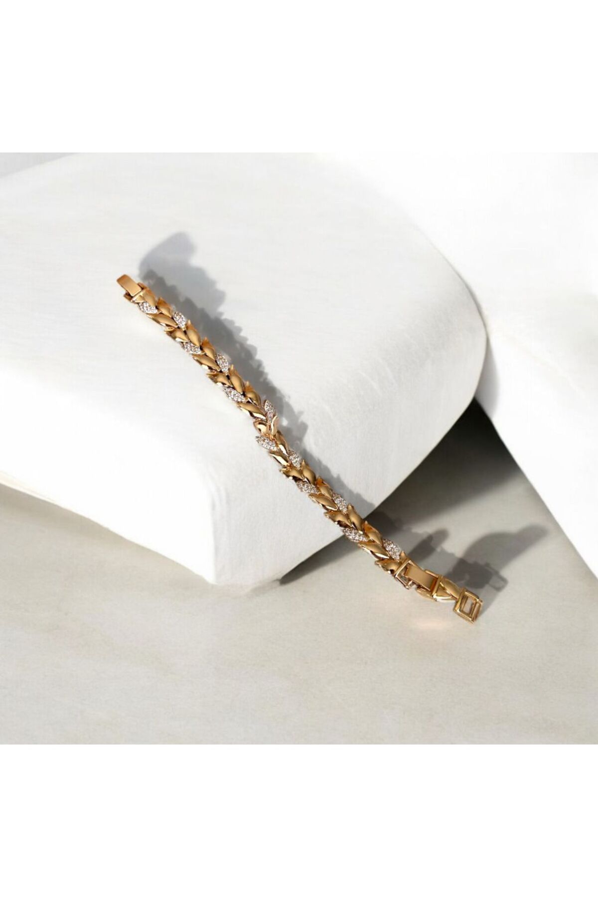 Allen Accessories ROSE RENK TASARIM YAPRAK MODEL ÇELİK BİLEKLİK