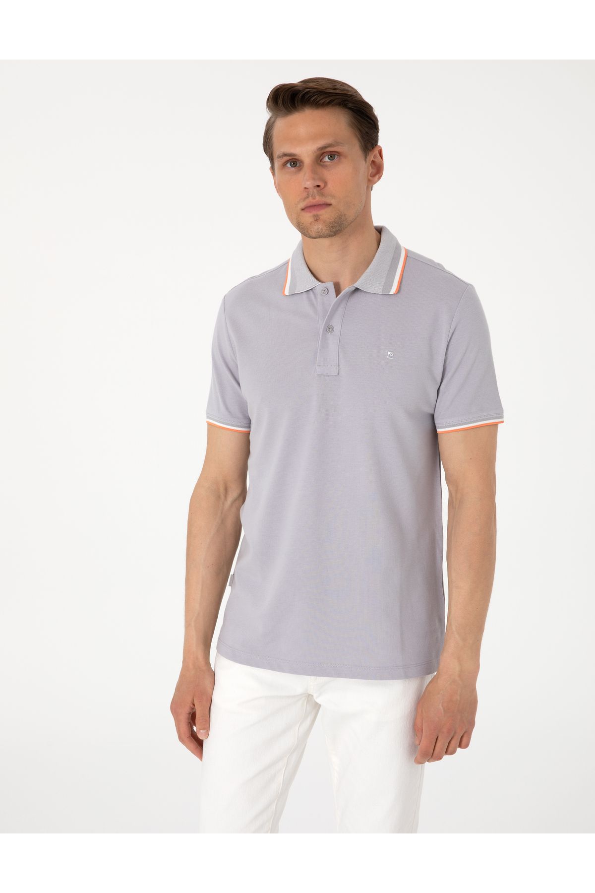 Pierre Cardin Açık Gri Slim Fit Tişört 50310203-VR001