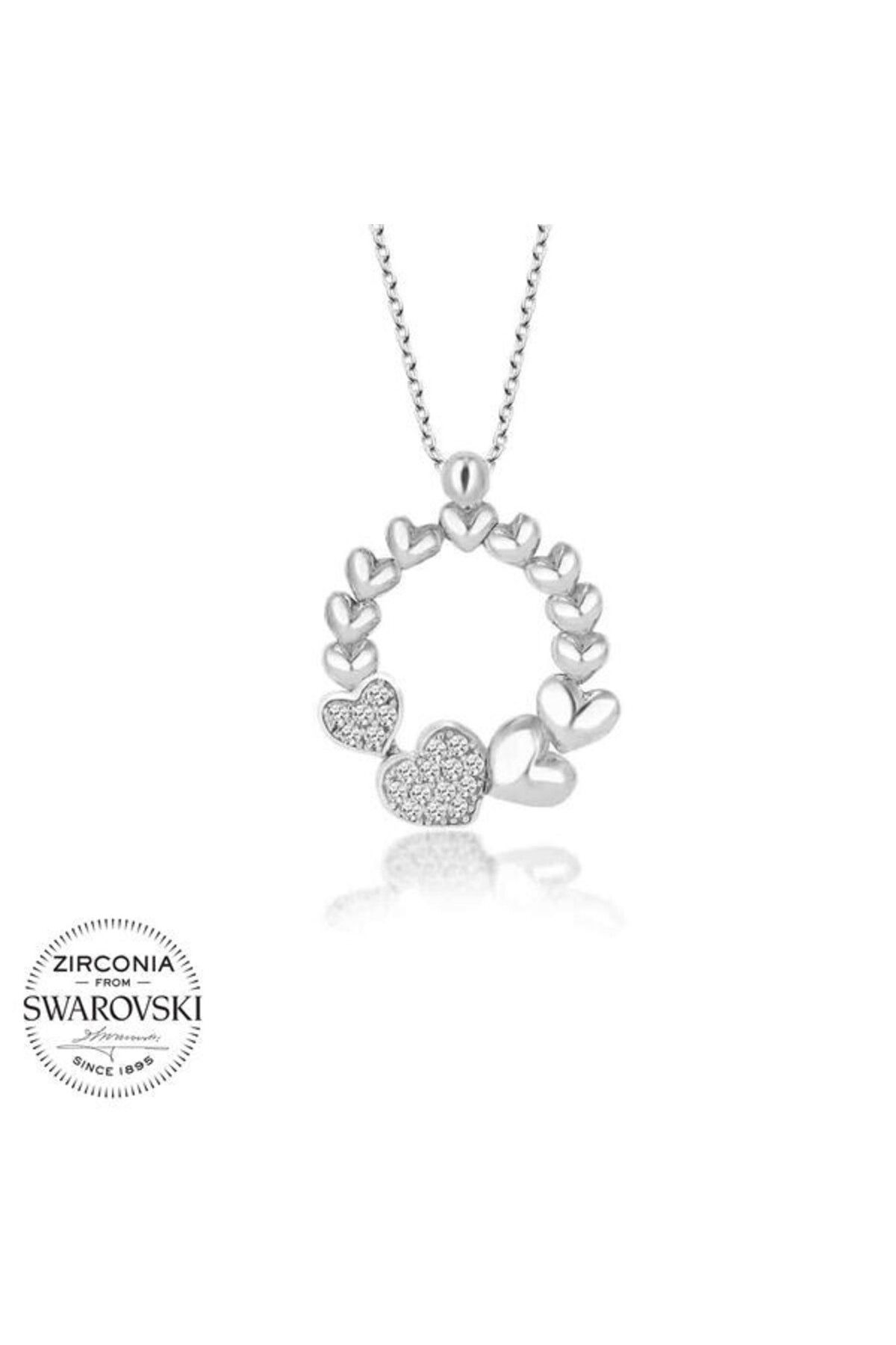 shop Çember Kalp 925 Ayar Gümüş Kolye