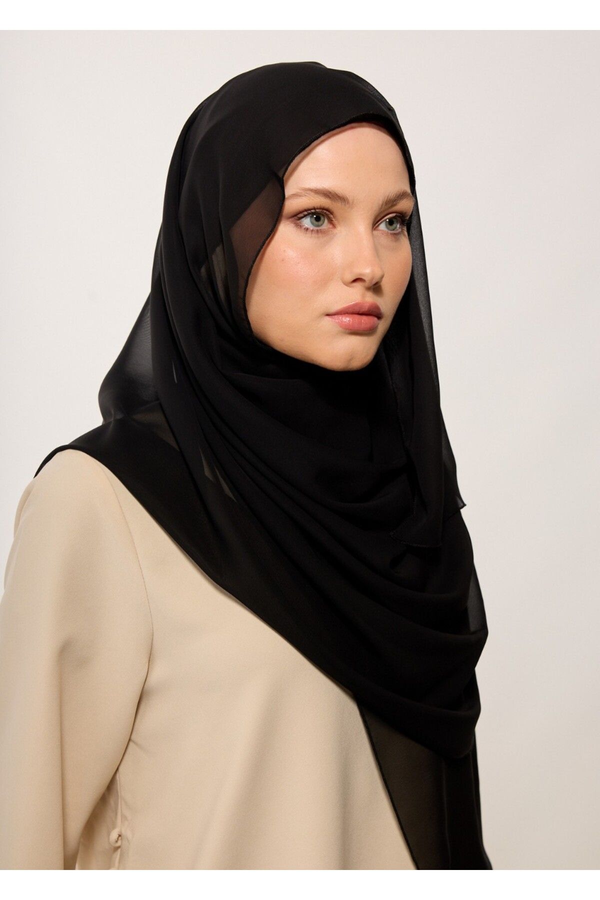 HOUSE OF MODEST - ŞAL-ŞİFON-SİYAH
