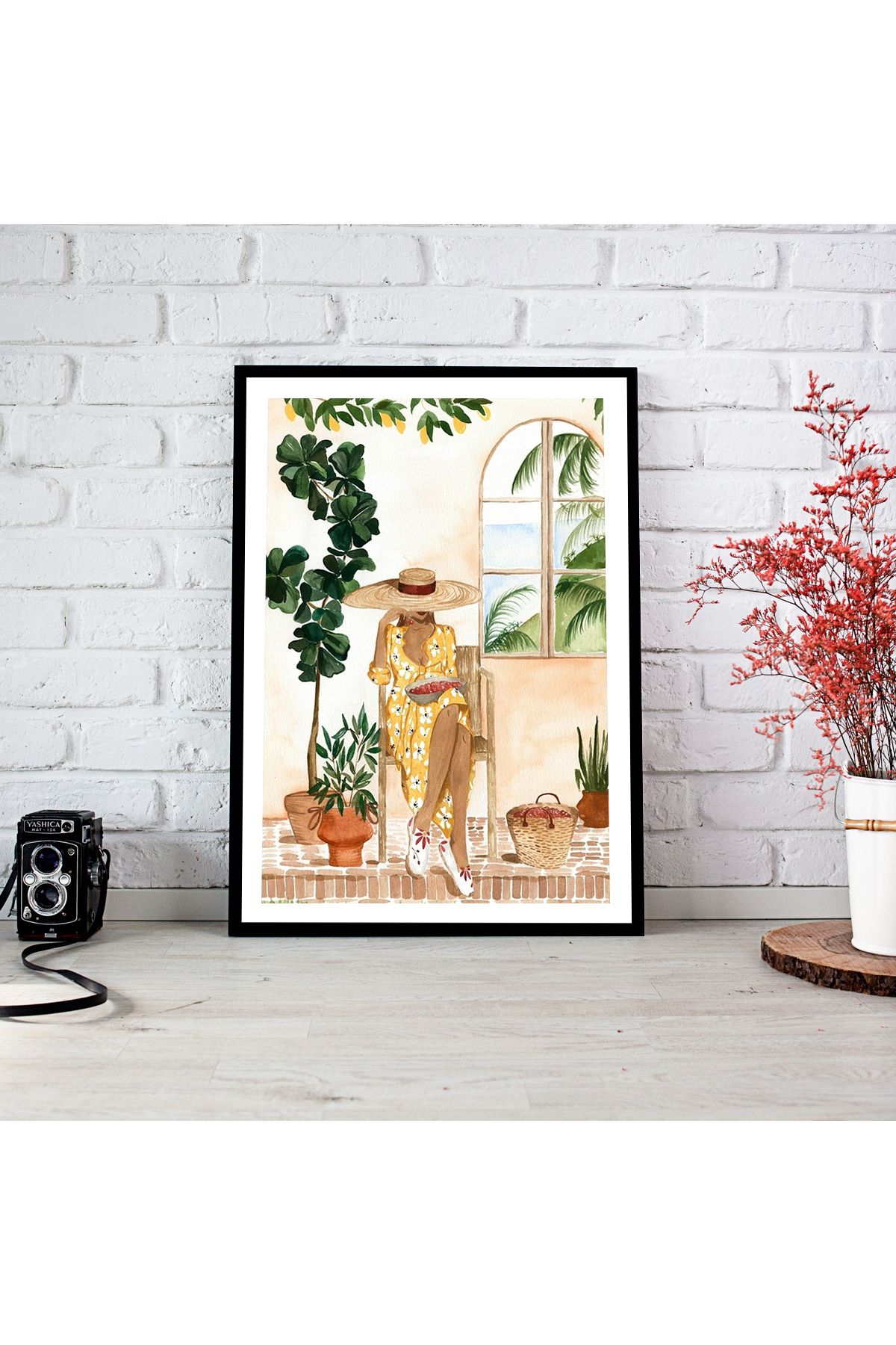 woodsia Çerçeve Görünümlü Çerçevesiz MDF Poster Tablo MDF_TEK1182