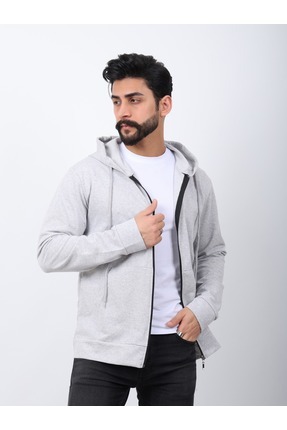 VERSCOVE Sweatshirt Kanguru cepli Kapişonlu Önden Fermuarlı 2 iplik Mevsimlik...