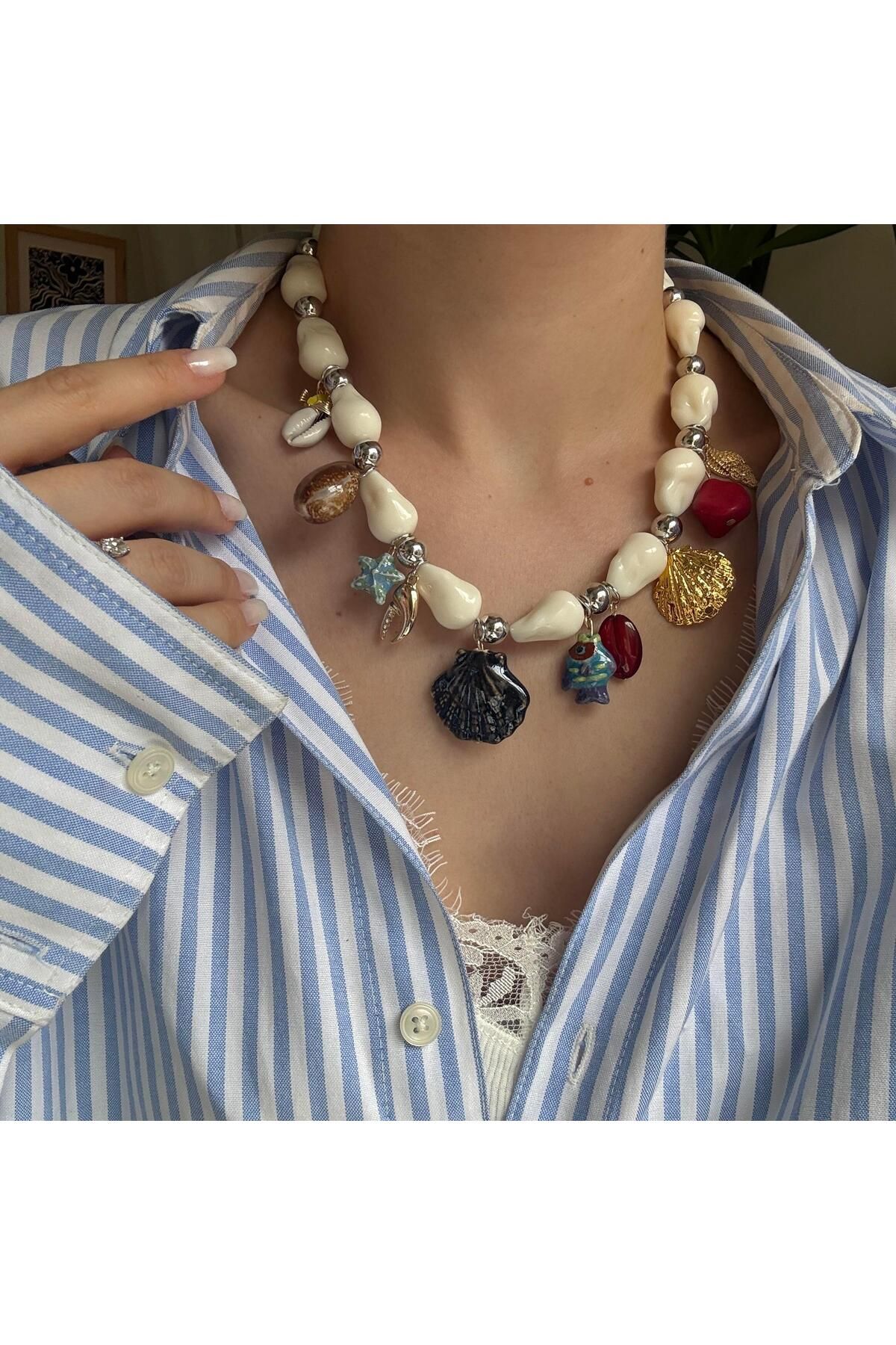 Alice İsstanbul İncili Charm Kolye