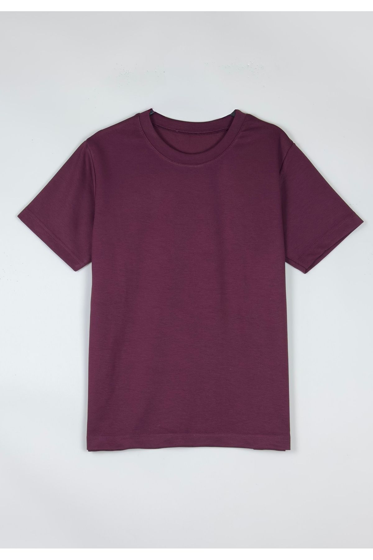 miyuko Kadın Basic Bisiklet Yaka Yumuşak Os T-Shirt