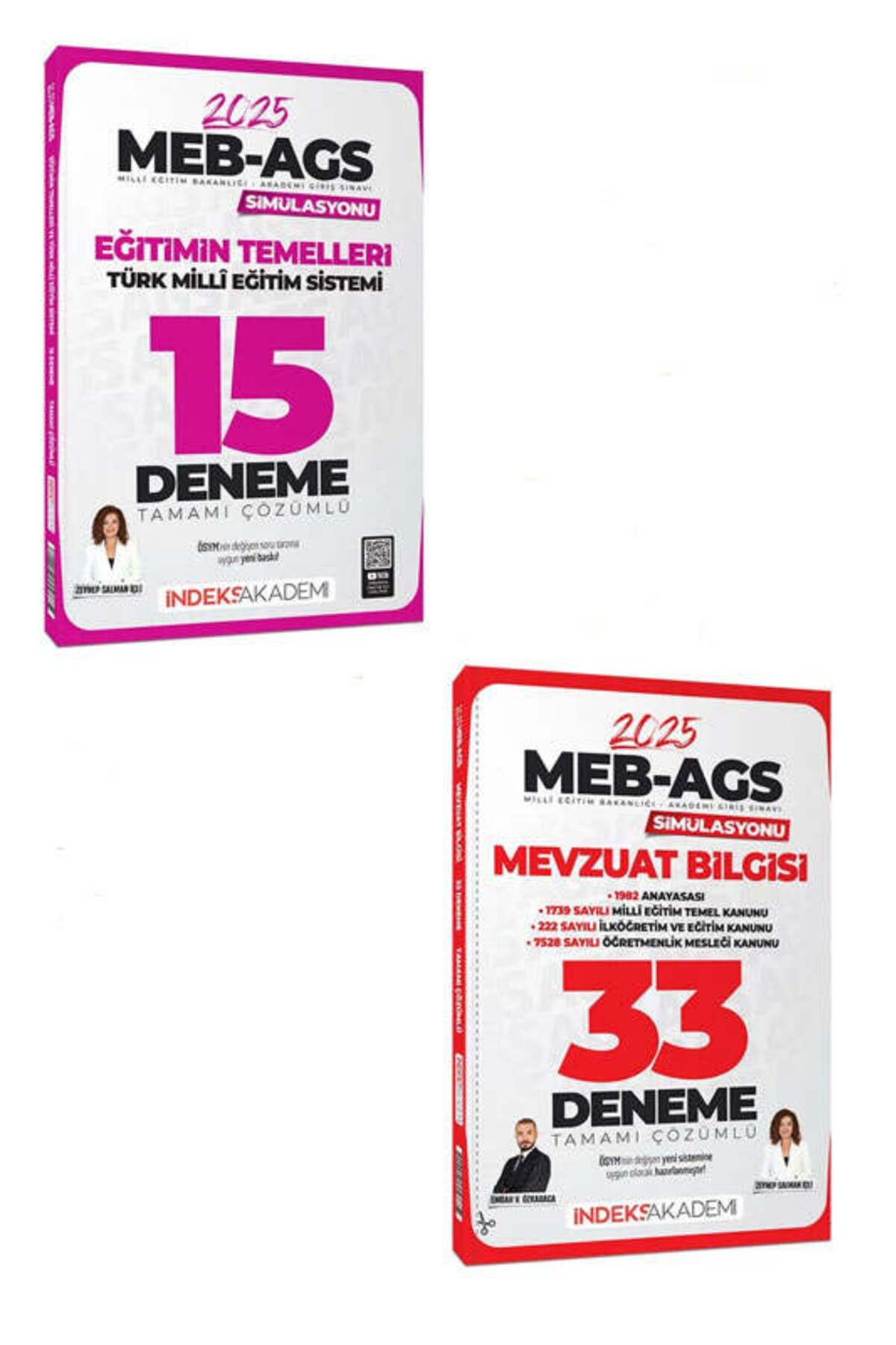 İndeks Akademi İndeks Akademi 2025 MEB-AGS Eğitimin Temelleri ve Mevzuat Bilgisi Deneme Seti