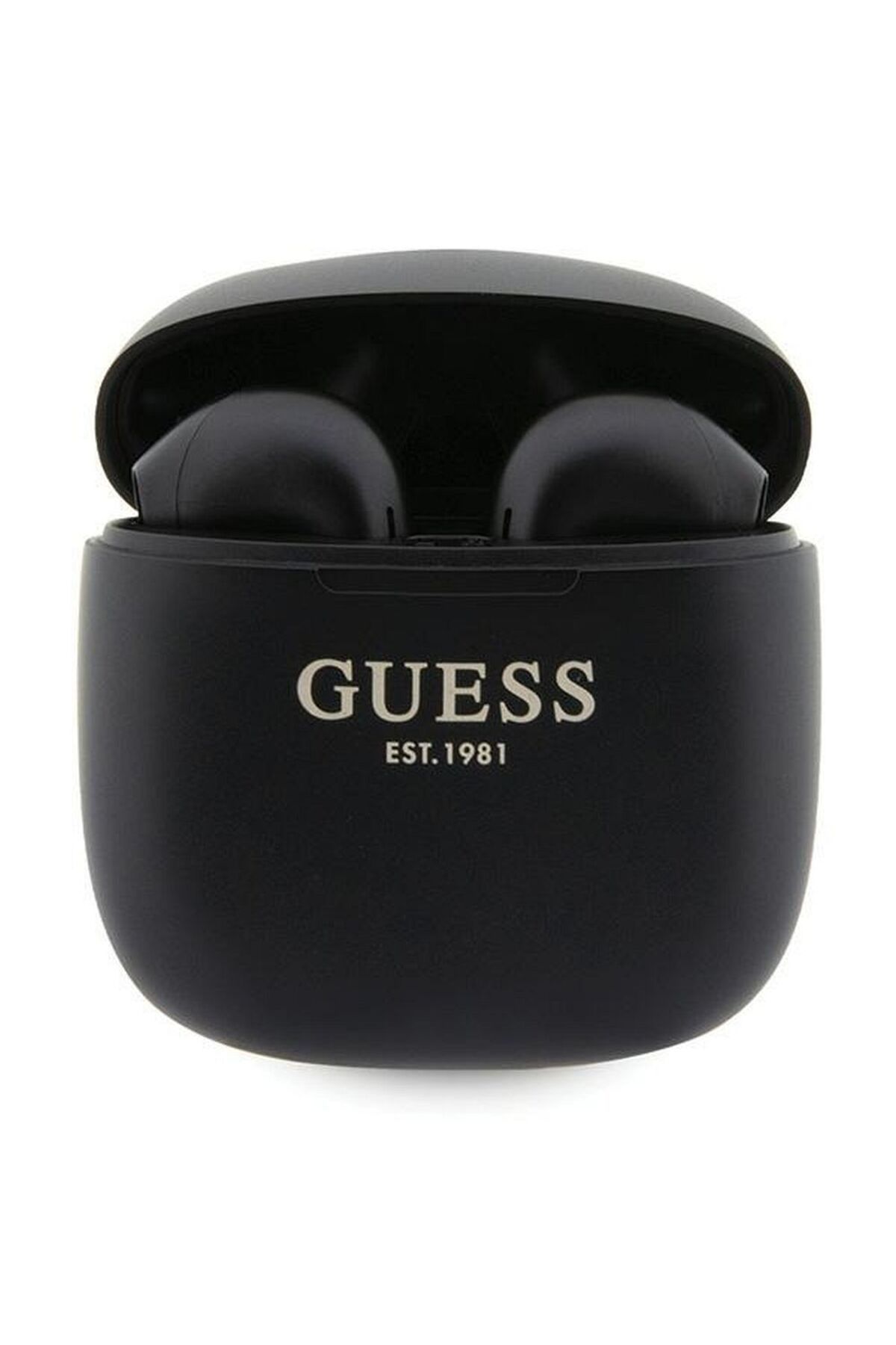 REDz Accessories Căști Bluetooth Guess + Stație De Andocare, Fără Fir, Logo Clasic Est, Negre - Mărime unică