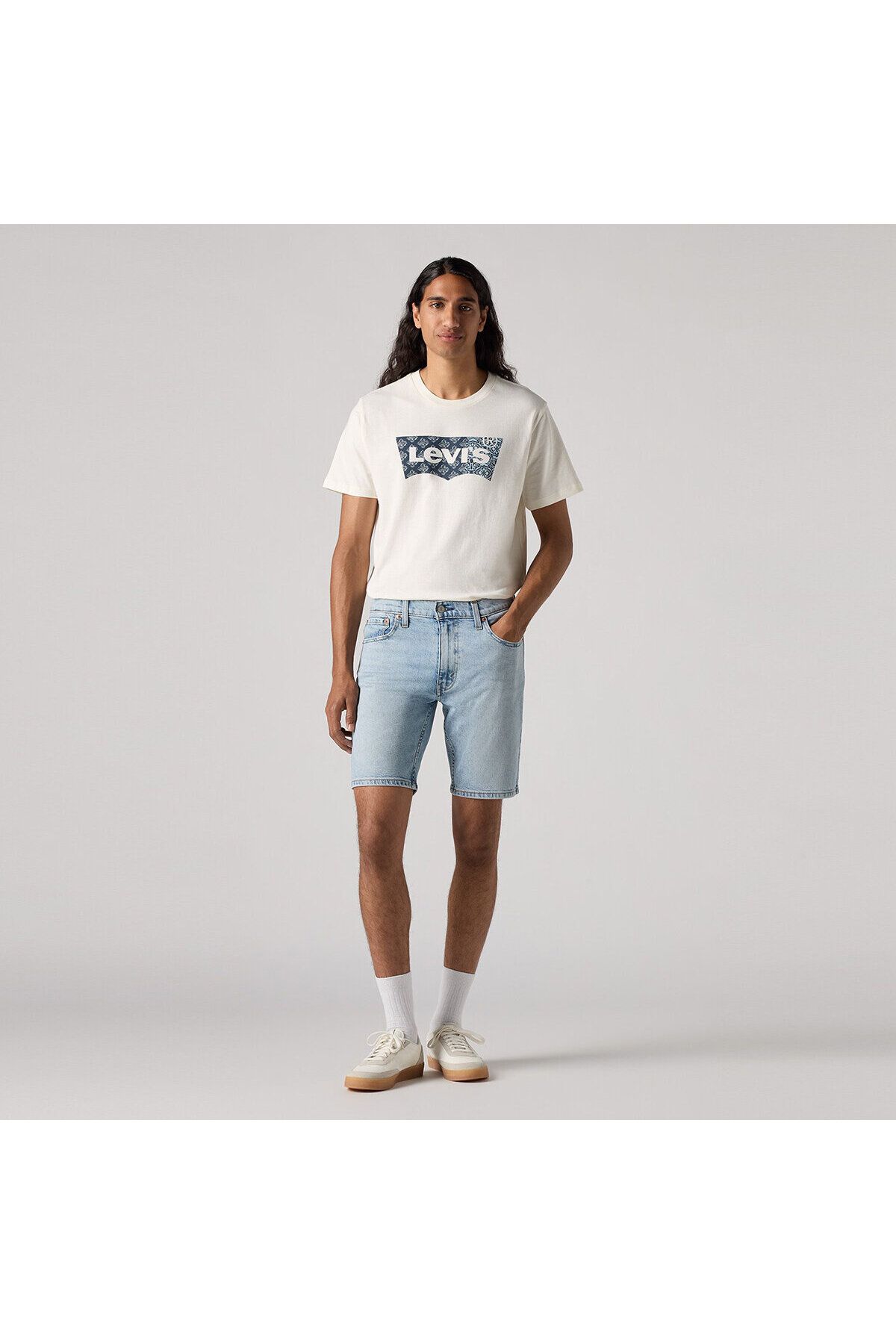 Levi's 412 SLIM ERKEK MAVİ KOT ŞORT A7731-0004