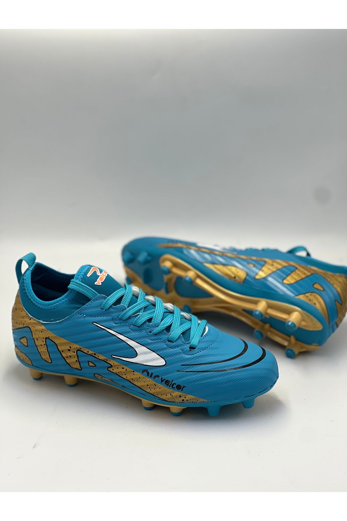 GÜLERSHOES Garantili Orijinal Bilekli Çoraplı Hafif Erkek Dişli Krampon Halı Saha 40-41-42-43-44 Numara