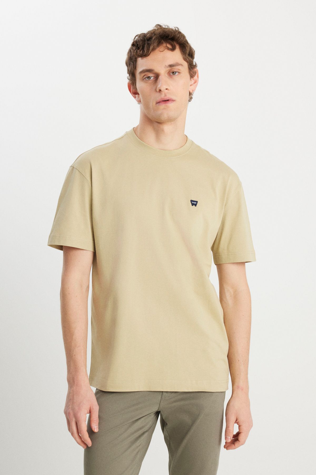WRANGLER MW7NM203877303 Yeşil Erkek Regular Fit Bisiklet Yaka T-shirt