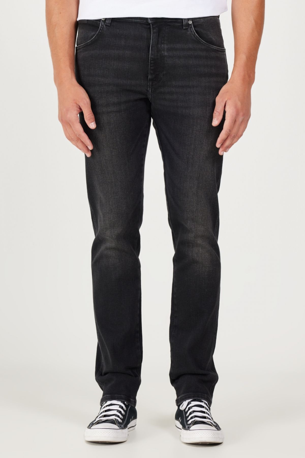 WRANGLER W12S04958 Koyu Gri Erkek Texas Slim Jean Kot Pantolon