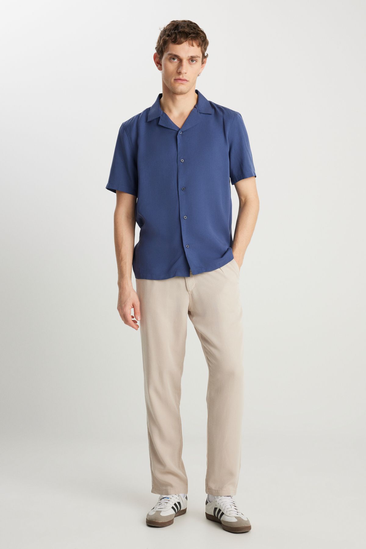 WRANGLER W221266013 Vizon Erkek Regular Fit Normal Kesim Beli Lastikli İpli Fermuarlı Yumuşak Dokulu