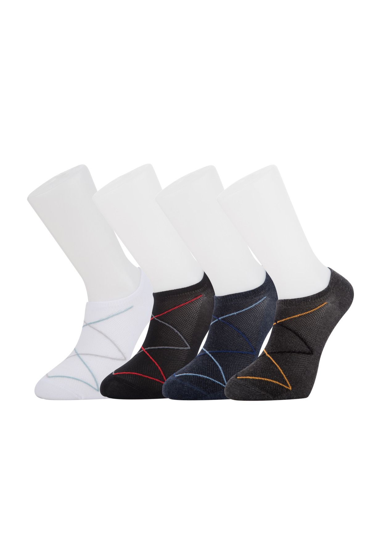 Moyra Socks Çizgili Erkek Patik Çorap