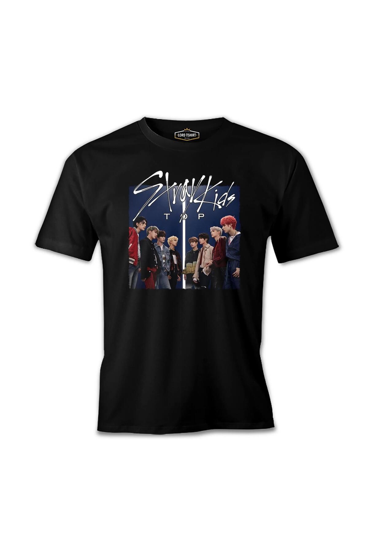 Lord T-Shirt Stray Kids - Top Siyah Erkek Tshirt