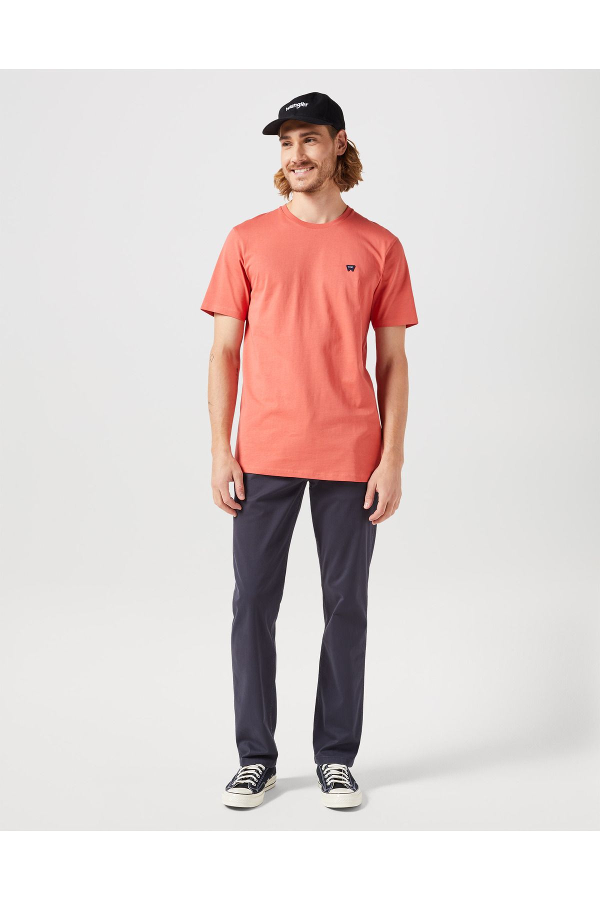 WRANGLER W7NM20387733L Somon Erkek Regular Fit Bisiklet Yaka T-shirt