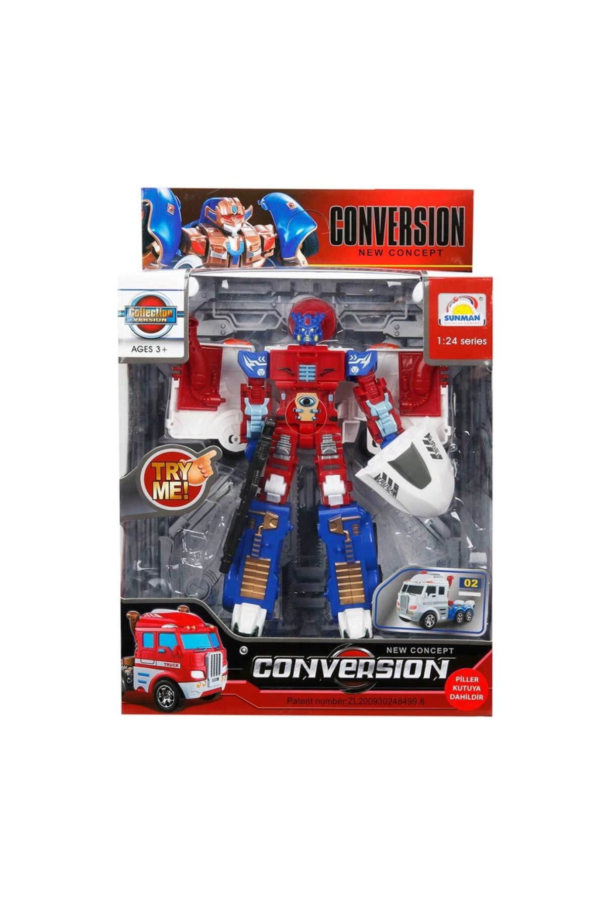 Skygo 1:24 Sesli ve Işıklı Dönüşebilen Robot 22 cm