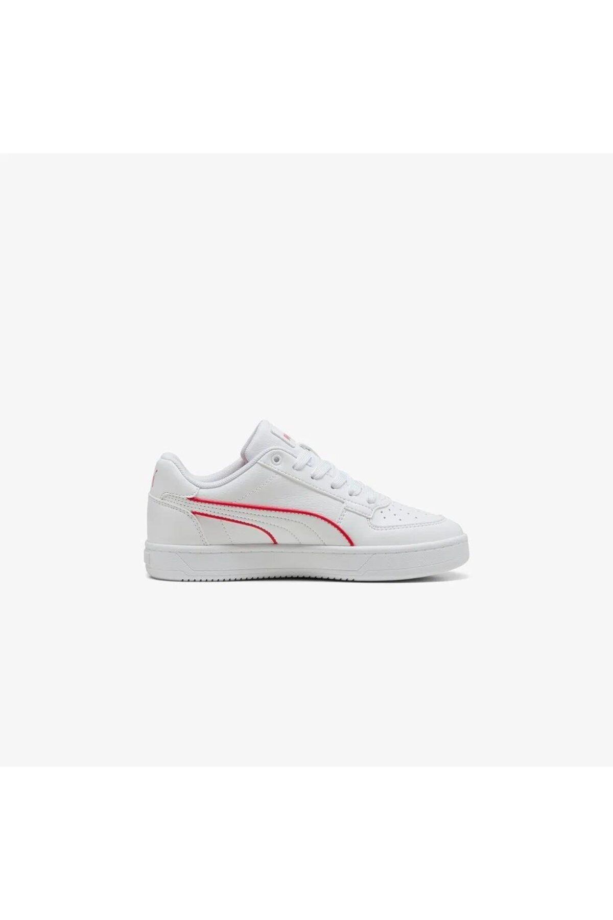 Puma 401583 01 Caven 2.0 Piping Jr Beyaz-Kırmızı Kadın Spor Ayakk