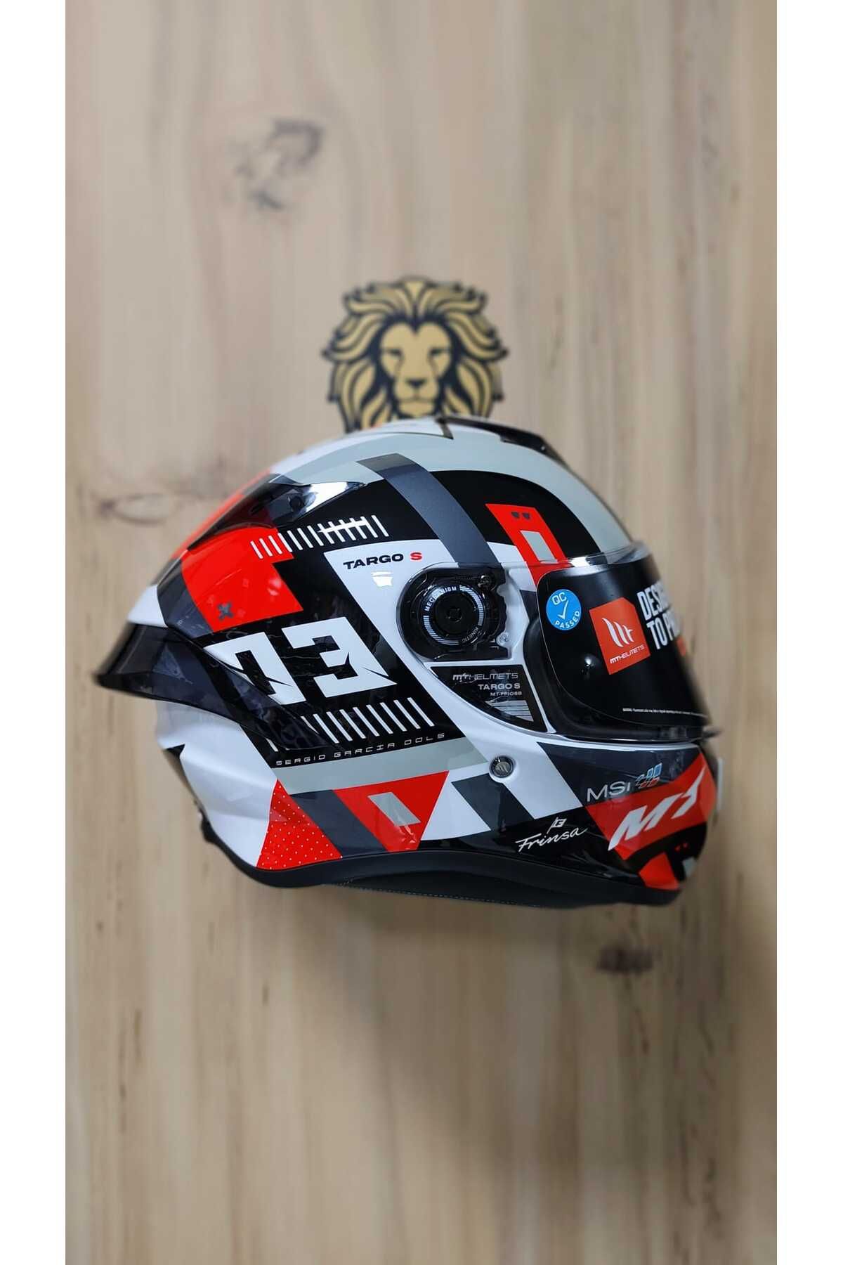 MT -LEOS MOTOR-MT HELMETS SERGIO GARCIA 2024 B5 GLOSS-FULLFACE MOTOSİKLET KASKI-