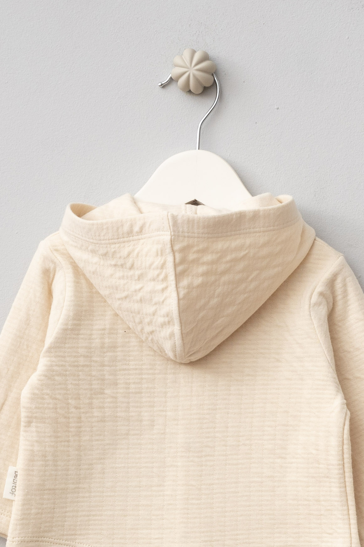 Bebitof Sevimli Köpekcikler Desenli Kapüşonlu Pamuklu Bebek Hırka fotoğrafı 5 (önizleme)