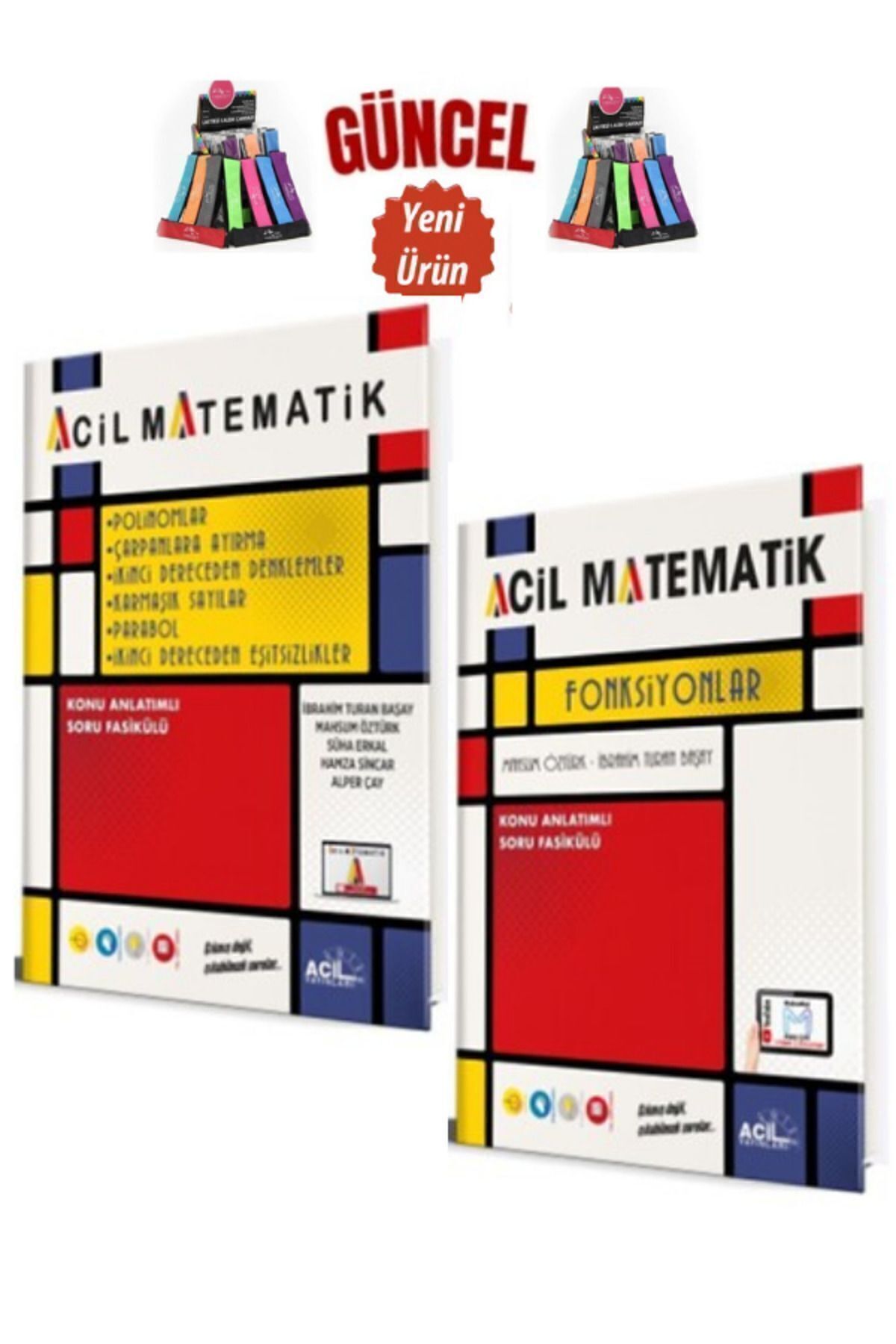 Acil Yayınları Güncel Tyt Matematik Polinom-Fonksiyon Konu Anlatımlı Fasikül Seti+Kalemlik